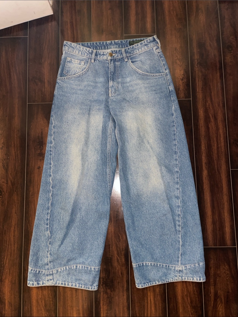 Parker Light Blue Wide-Leg High-Rise Jeans